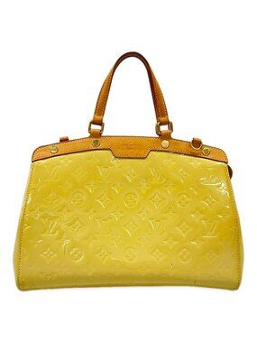 Louis Vuitton Handbag Monogram Vernis MM Dune Leather